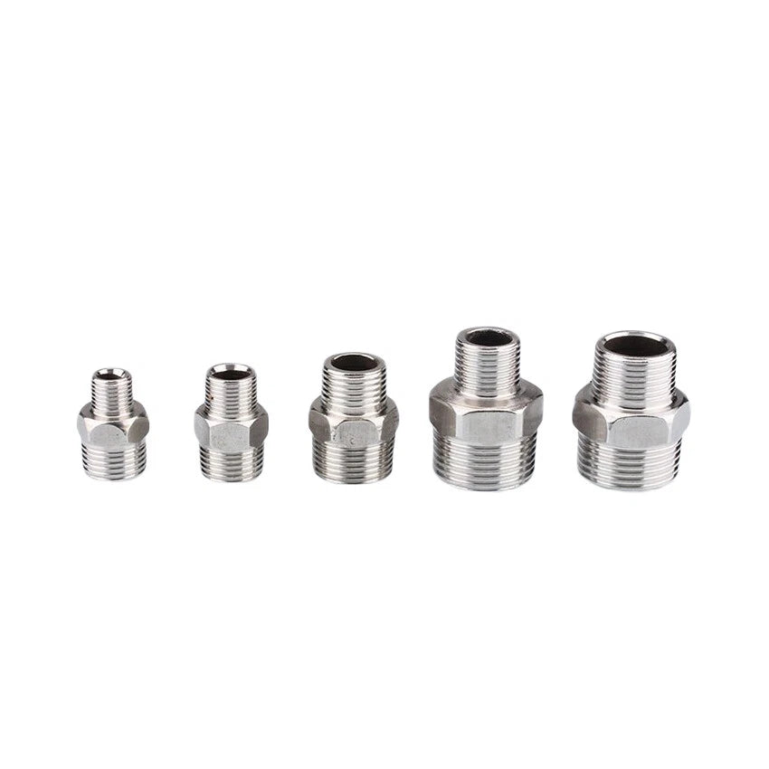 Stainless Steel 90° Elbow BSP Pipe Fittings — Female & Male Reducing Adapters