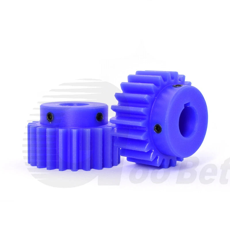 Module 2 3 Precision Spur Gear 12 - 30 Tooth Pinion with Step Keyway Bore Nylon
