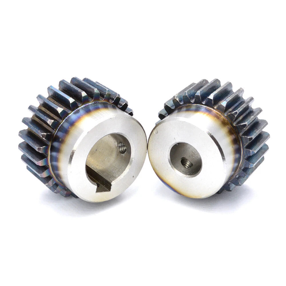 2 Mod 12-40Tooth Spur Gears pitch 6.28mm 45# Steel With Keyway Pinion Motor Gear