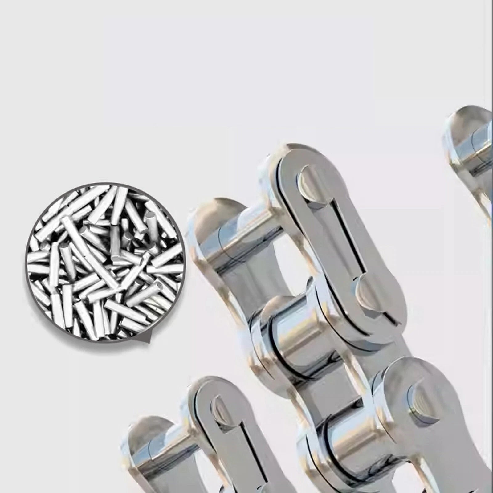 304/201 Stainless Steel Simplex Roller Chain Standard Quality 1M/1.524M All Size