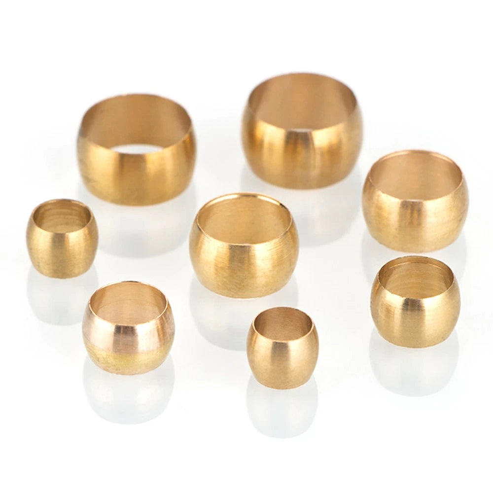 Brass Compression Rings Olives — Metric Sealing Rings for Copper Tube Fittings