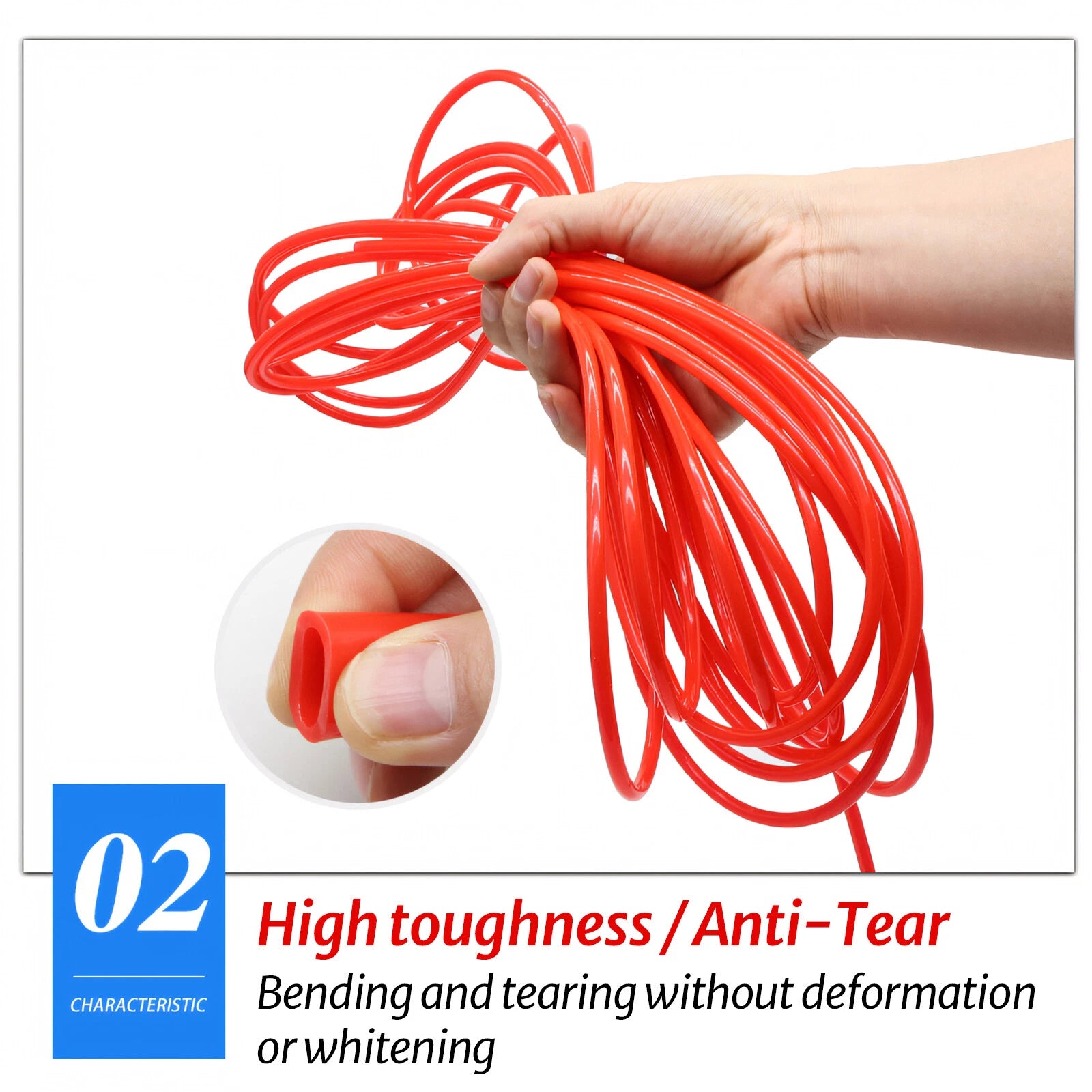 Food Grade Red Silicone Rubber Tube Hose Pipe | ID 0.5mm–25mm