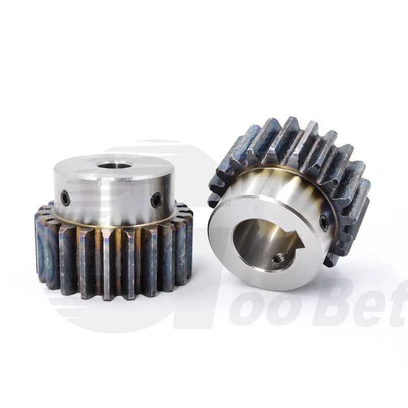 Mod 2 Spur Gear C45 Steel with Hub 12 - 60 Tooth Motor Pinion Hardened Precision