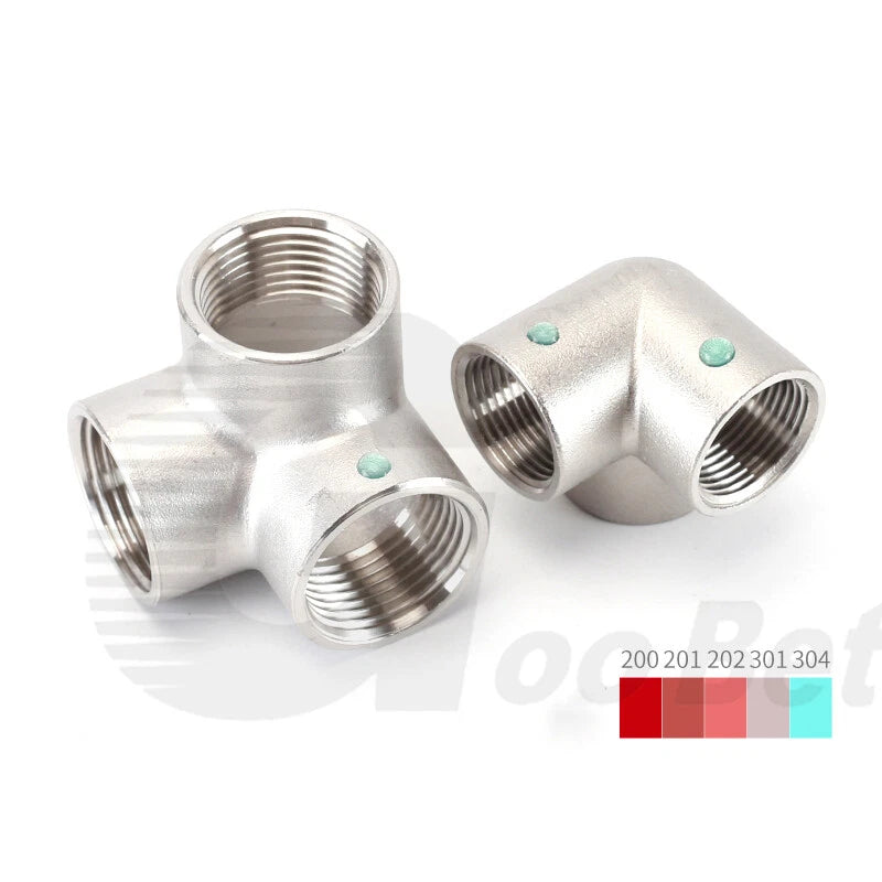 BSP Female Stainless Steel Pipe Fitting — 3/4/5-Way Adapter, 1/4" to 2"