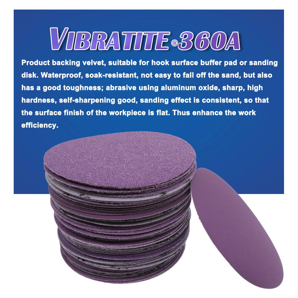 4 Inch 100mm Wet and Dry Sanding Discs Sandpaper Hook and Loop Pads 60-10000Grit