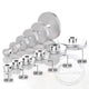 V Grooved Pulley Aluminum Round Belt Pulleys For 4mm Width Belt OD 20/30/40/50mm
