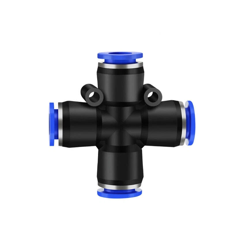 4- 16mm Nylon Pneumatic Push Fit Connector Tube Pipe Joiner Air Water Lines Hose