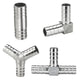 Stainless Steel BSP Hose Tail Connector Fitting — Y / L / T / Inline Type
