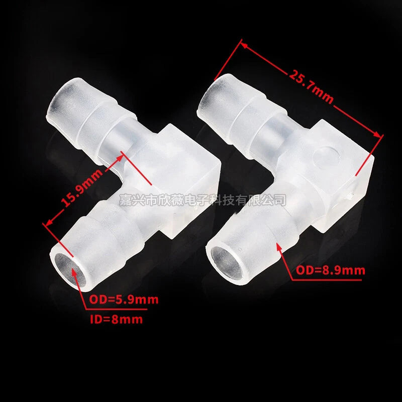 Plastic Hose Pipe Connector Reducing Fitting Plastic Barbed Fuel Water Vacuum