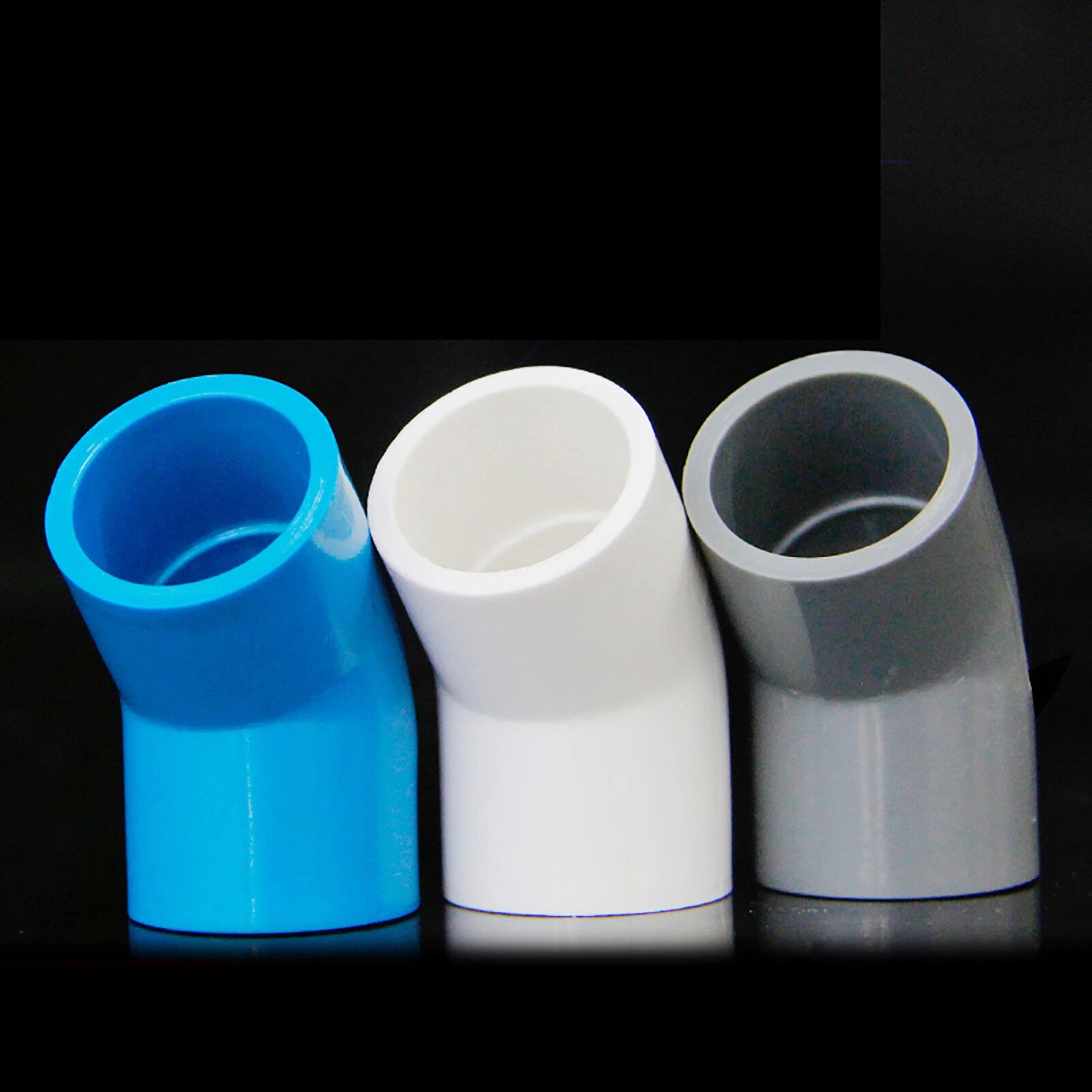 PVC Elbow 45 Degree Pressure Fittings Adhesive Water Pipe Fitting ID 20mm~ 125mm