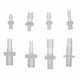 Plastic Straight Barbed Joiner Male Thread Hose Pipe Connector Water Fish Tank