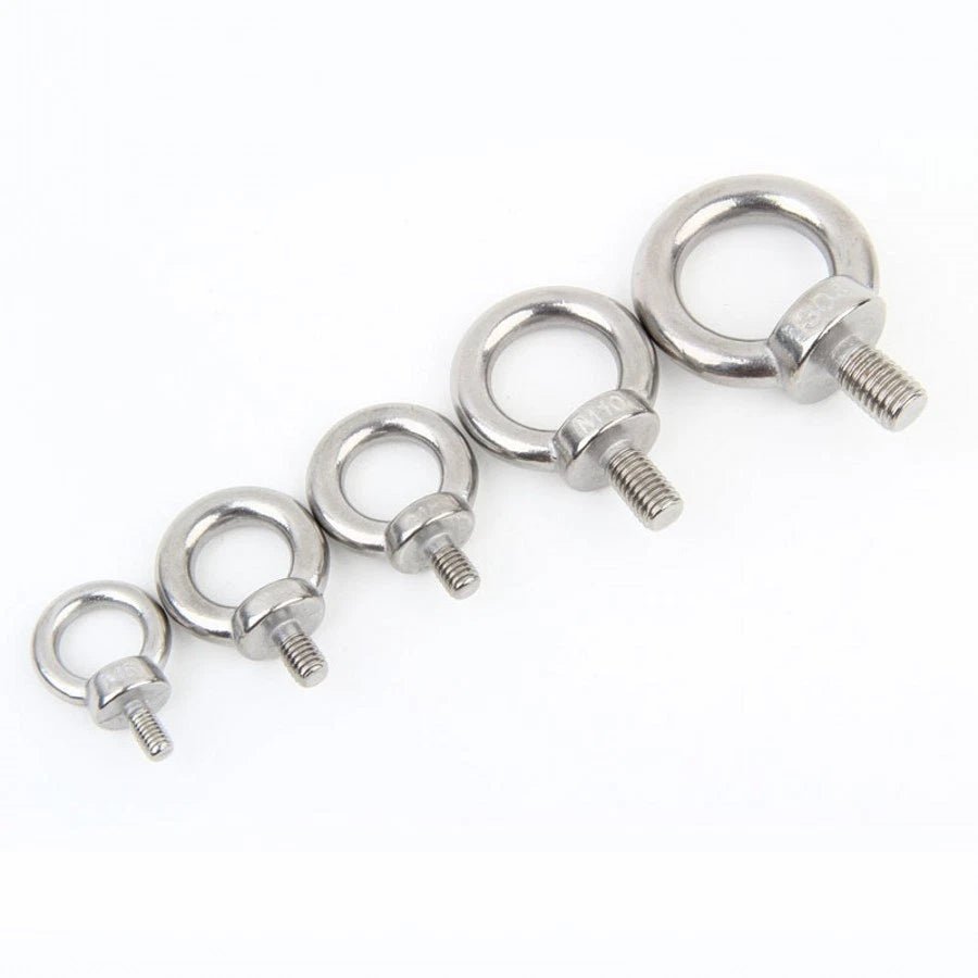 Shouldered Lifting Eye Bolts 304 Stainless Steel M3 x 9mm (Pack of 2) - HomeDIYer