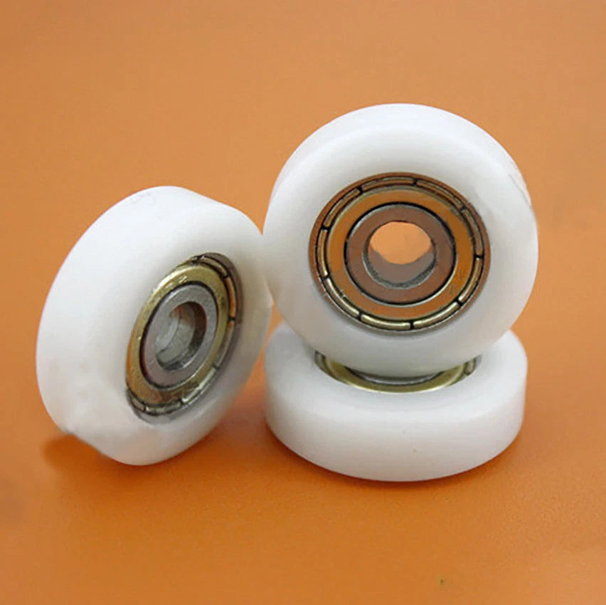 Nylon Plastic Plane Pulley Guide Wheels 625ZZ Deep Groove Ball Bearing 5x22x7mm