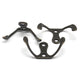 Coat Hooks Black Cast Iron Hat Coat Hook Double Robe Hook 51*27*20mm Wall Hooks