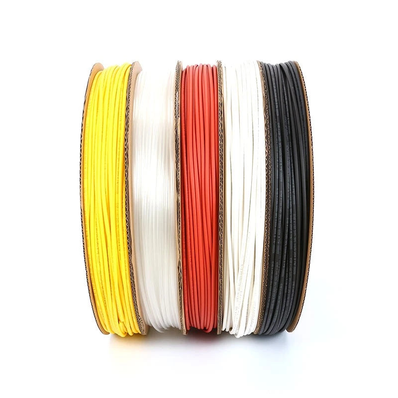 2:1 Heat Shrink Tubing Roll — Black, Red & Clear, 0.6mm to 30mm