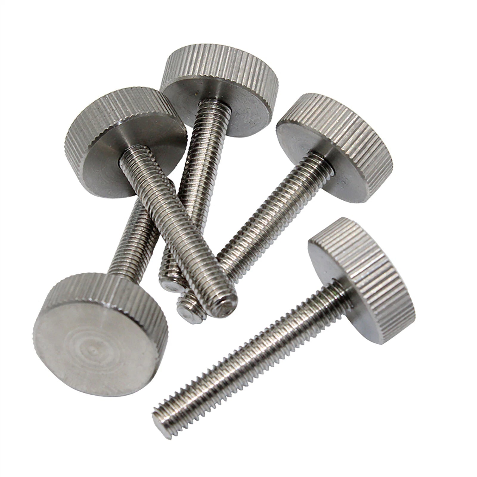 Flat Head Knurled Thumb Screws – A2 Stainless Steel M3 M4 M5 M6 M8
