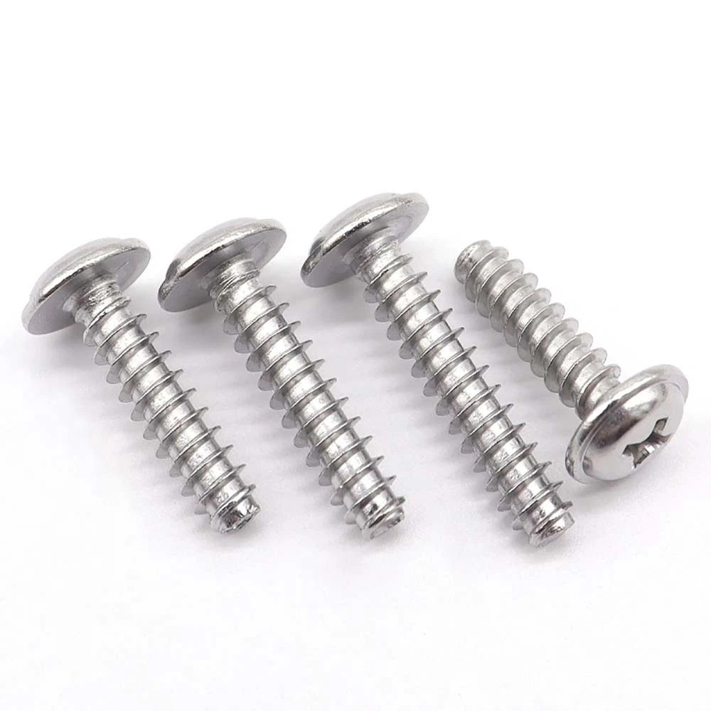 M1.7–M4 Stainless Steel Phillips Pan Head Machine Screws — 304 A2, Multiple Sizes