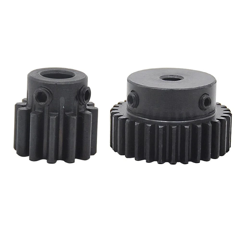 Mod1.5 Steel Pinion Gear Spur Gear 12-100 Teeth 4-25mm Bore With Screw Blackened