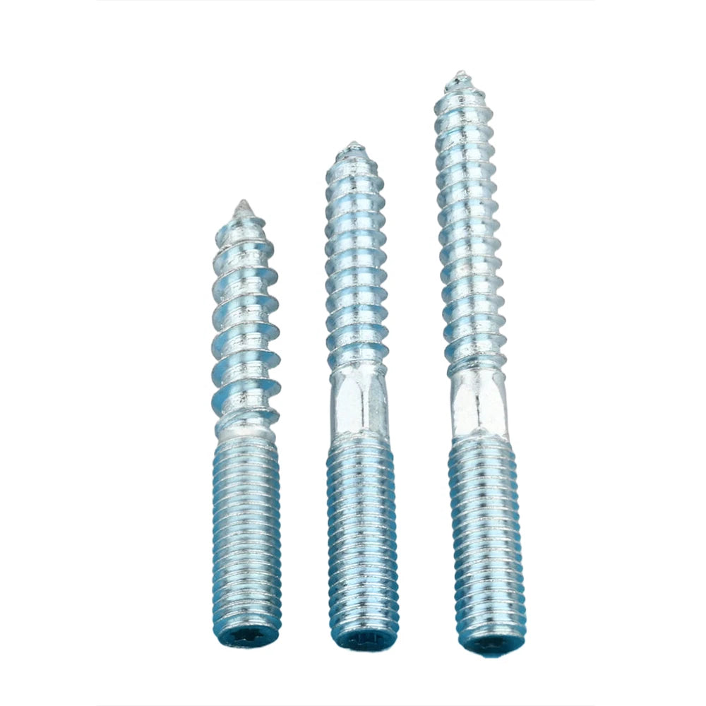 M6 M8 M10 Hanger Bolts – Zinc Plated Steel Torx Drive, Headless Furniture Wood Screws for Sofa Legs & Mounting