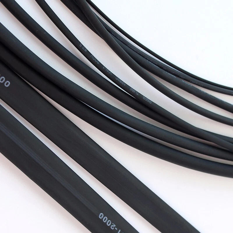 2:1 Black Heat Shrink Tubing 0.6–80mm Diameter — 1 Meter