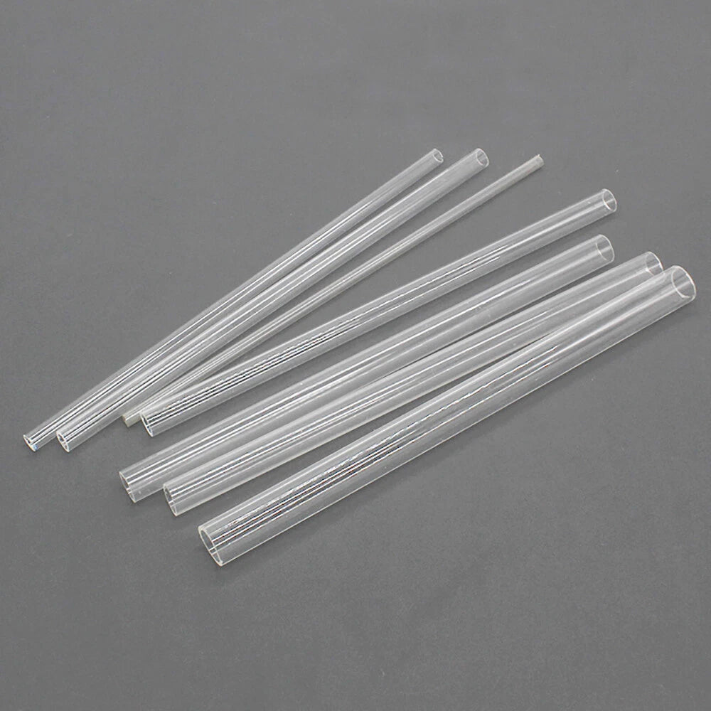 Clear Round Acrylic Tube — OD 8–20mm × 250mm | Perspex Hollow Pipe for Candles & DIY
