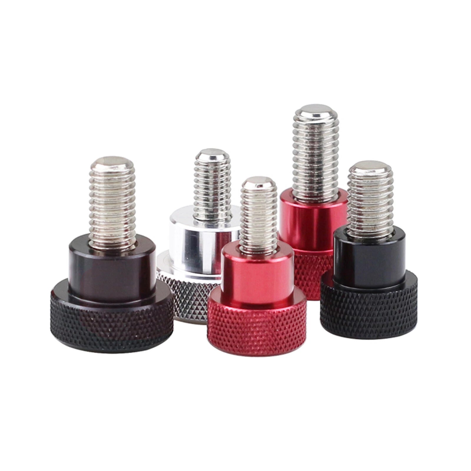 M8 M10 Knurled Thumb Screws Stainless Steel&Colour Aluminum Hand Grip Knob Bolts