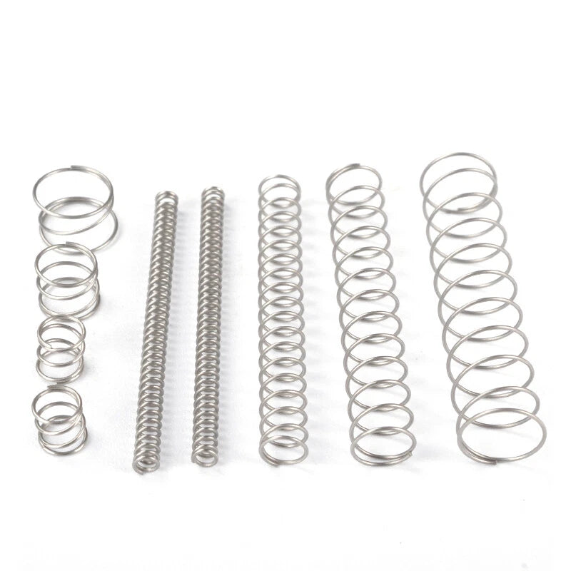10Pcs Stainless Steel A2 Compression Pressure Springs Miniature Wire Dia 0.3mm