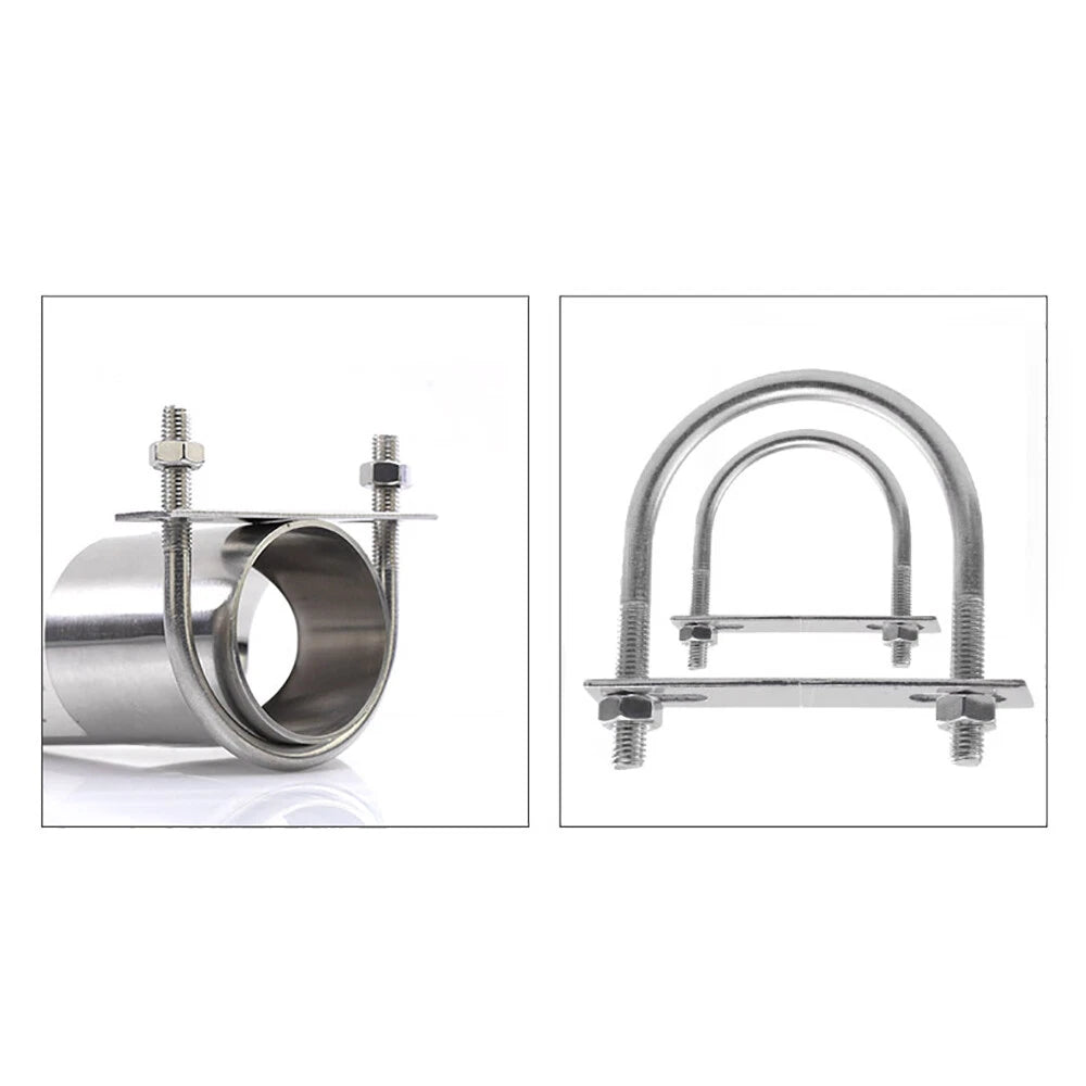 M6 M8 M10 M12 U - Bolt with Plate and Nuts – 304 Stainless Steel (A2) - HomeDIYer