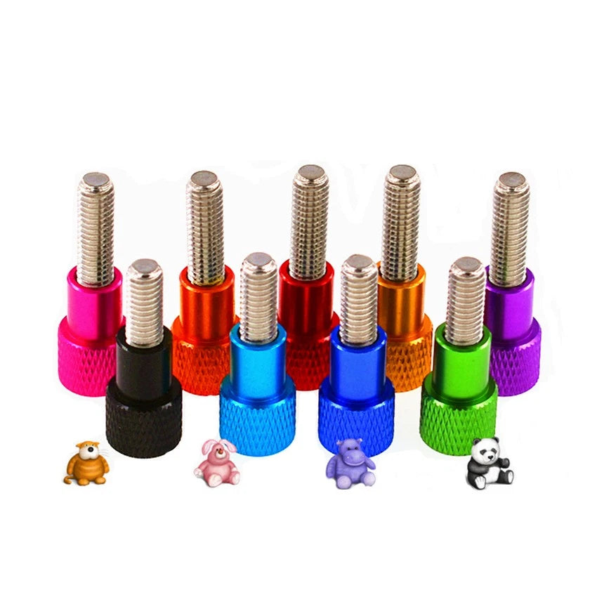 M3 Knurled Thumb Screws – Aluminum Grip Knob with Stainless Steel Thread