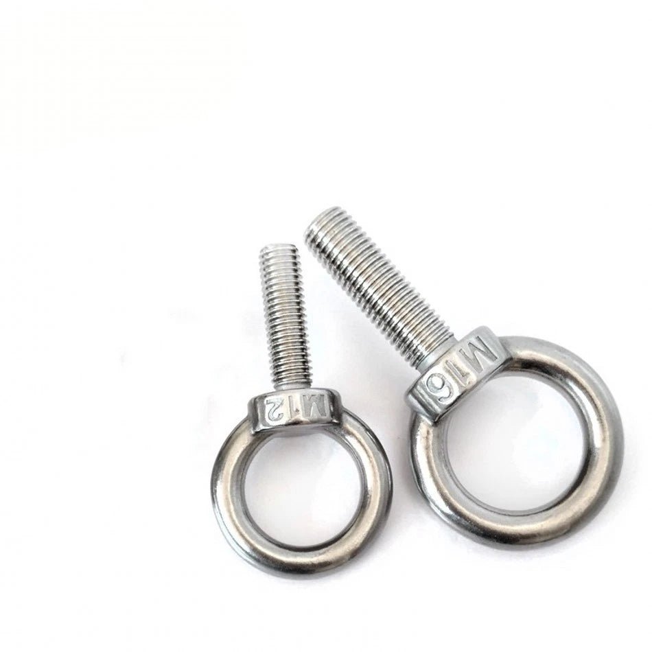 Lifting Eye Bolts A2 Stainless Steel Metric Thread M3 M4 M5 M6 M8 M10 M12 to M24 - HomeDIYer