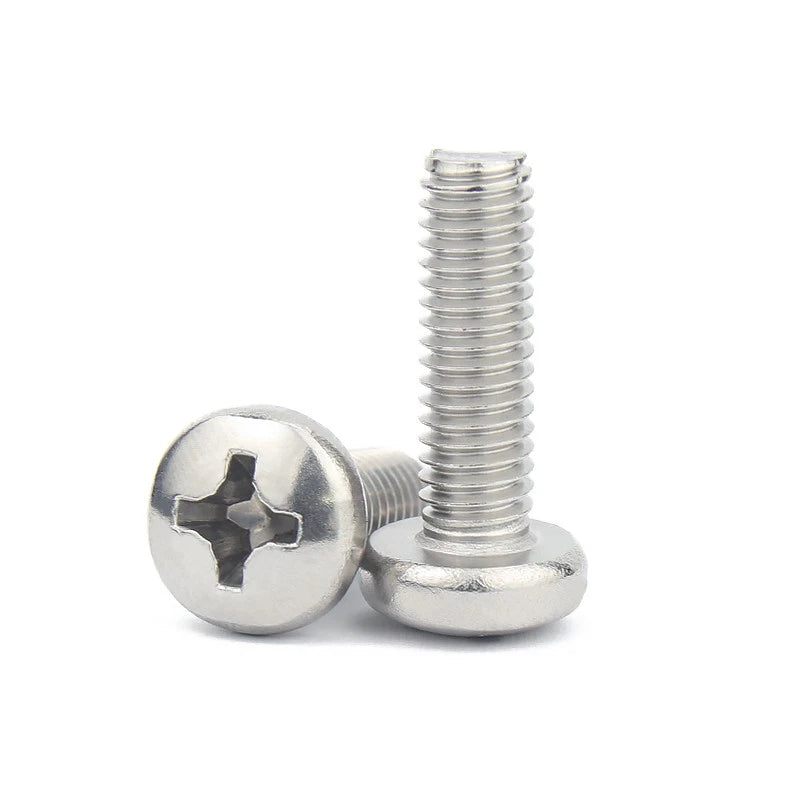 M4 Phillips Pan Head Machine Screws – Zinc Plated Steel, Fully Threaded (5–60mm Lengths)