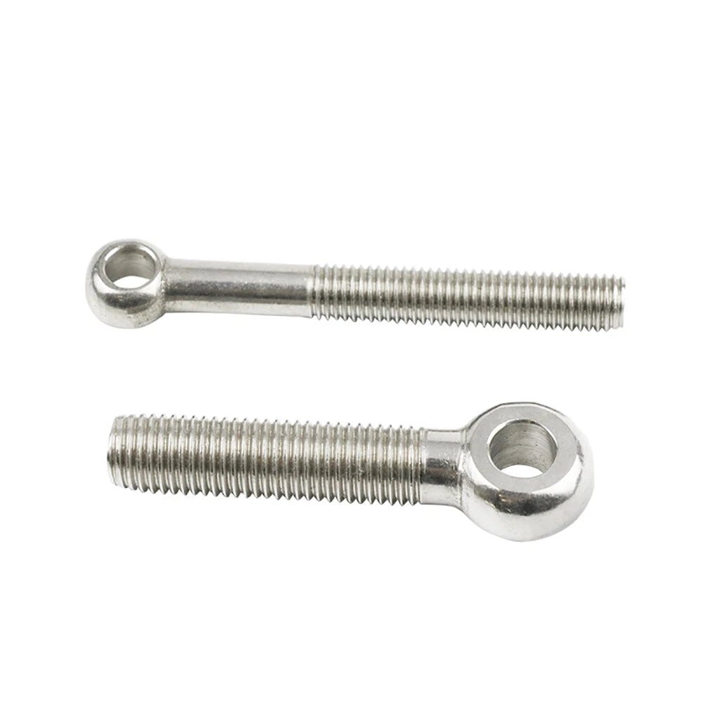 M18 M20 M22 Forged Eye Bolts with Threaded Shank — A2 Stainless Steel Lifting & Rigging Rings - HomeDIYer