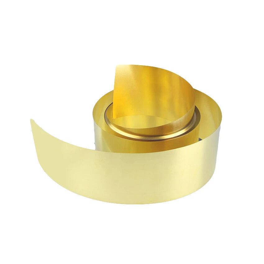 Brass Sheet Roll Metal Foil Plate Strip 0.05-1mm Thick 300mm-1000mm Lengths