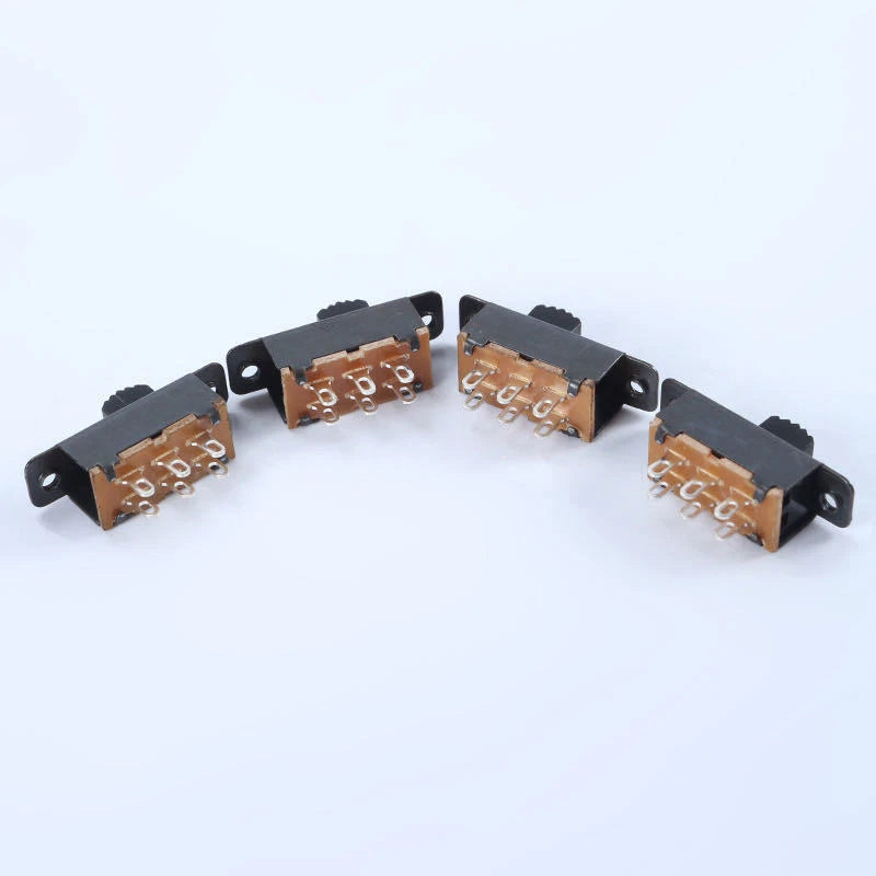 2-Position Mini SPDT PCB Slide Switch 6-Pin (5mm / 6mm) — Micro Interrupt Toggle