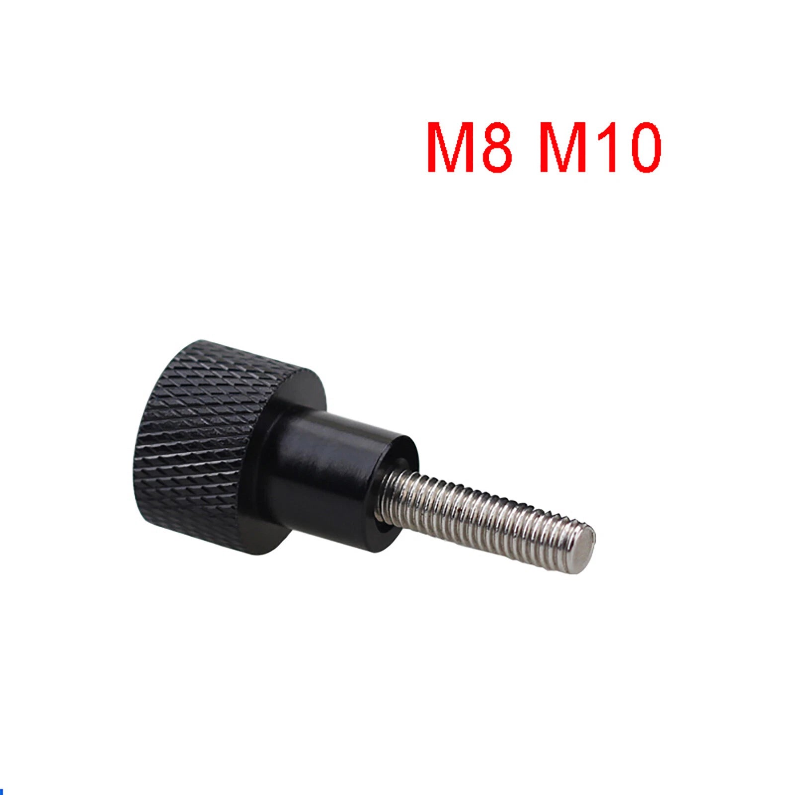 M8 M10 Steps Knurled Thumb Screws, Aluminium Handle + Stainless Steel Thread Rod
