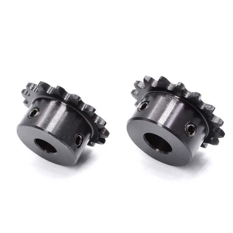 1/4" (04C) 25H Roller Chain Sprocket 45# Steel 9T-30T Tooth 15mm Thick