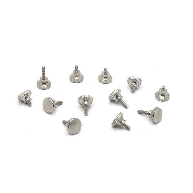 M2–M6 Knurled Thumb Screws – 303 Stainless Steel, Round Flat Head Hand Grip Knobs (3–40mm Lengths) - HomeDIYer