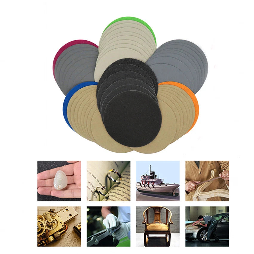 5'' 125mm Hook and Loop Sanding Disc 60 - 10000 Grit Wet or Dry Sandpaper Pads