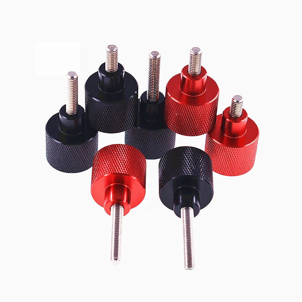 M8 KNURLED THUMB SCREWS ALUMINIUM ALLOY & STAINLESS STEEL HAND GRIP KNOB BOLTS