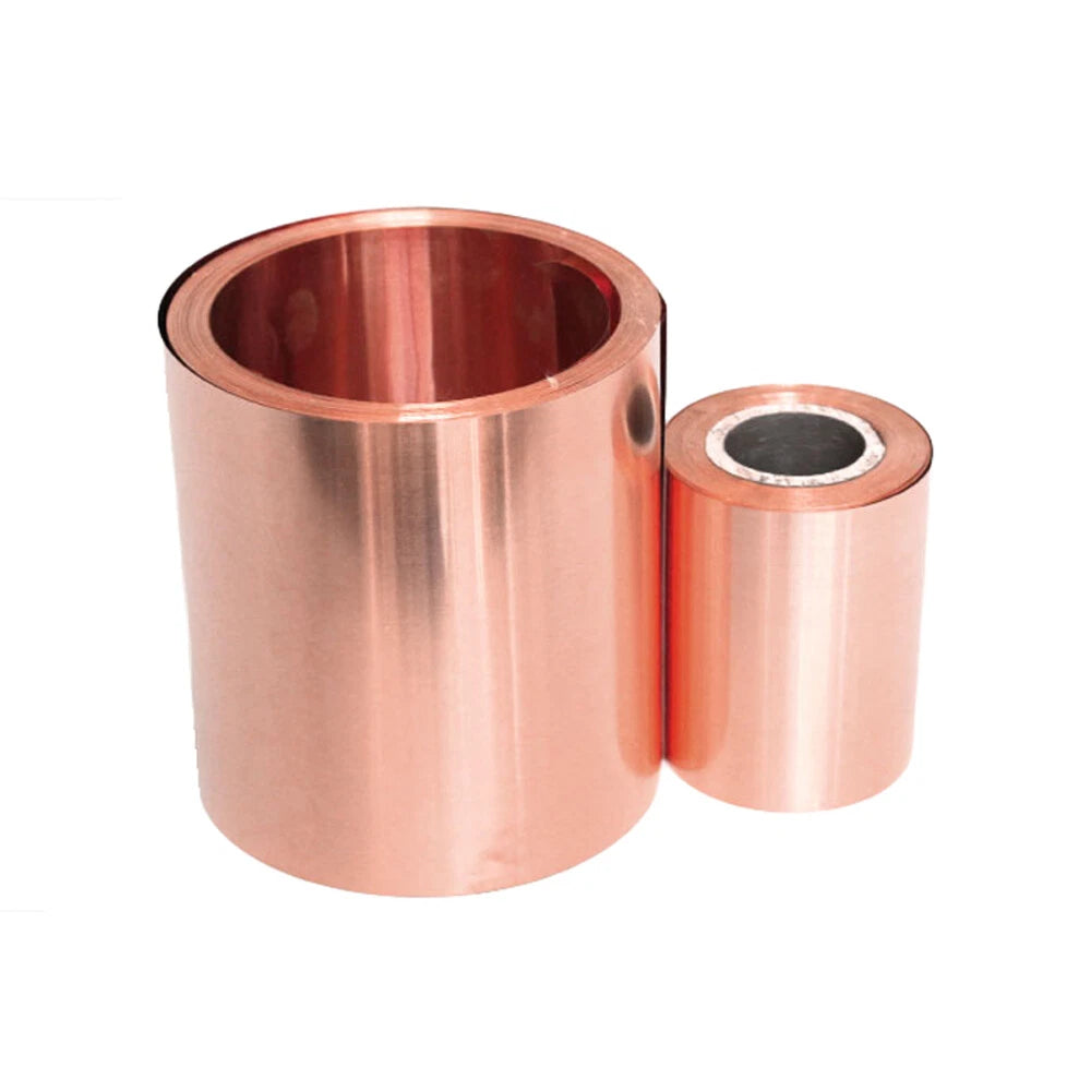 99.9% Pure Copper Cu Metal Sheet Foil Plate Strip Thick 0.05-0.5mm Length 1000mm