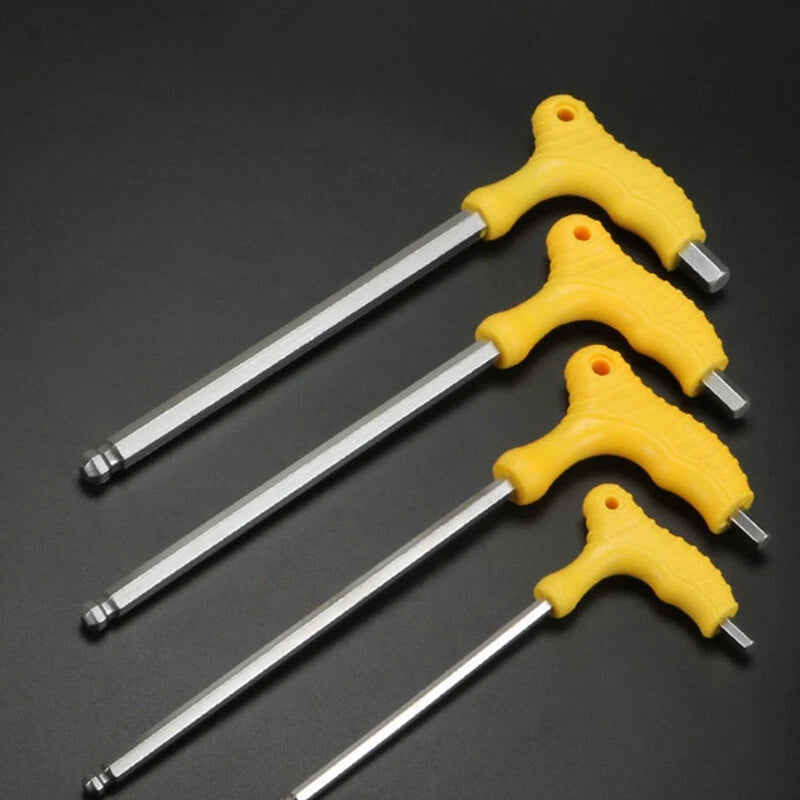 Allen Key T-Handle Ball End-Hex End Drivers 2-12mm Metric Hexagon Keys Wrench