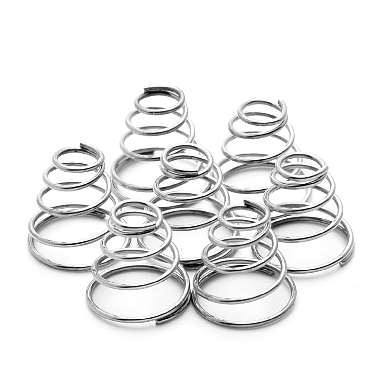 Conical Cone Compression Spring Pressure Spring 0.4-2 mm Wire Dia 7-76 mm Length