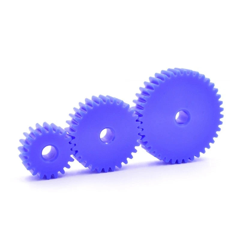 Blue Nylon Gear 1 Module 12 Teeth - 160 Teeth Plastic Cylindrical Spur Gear