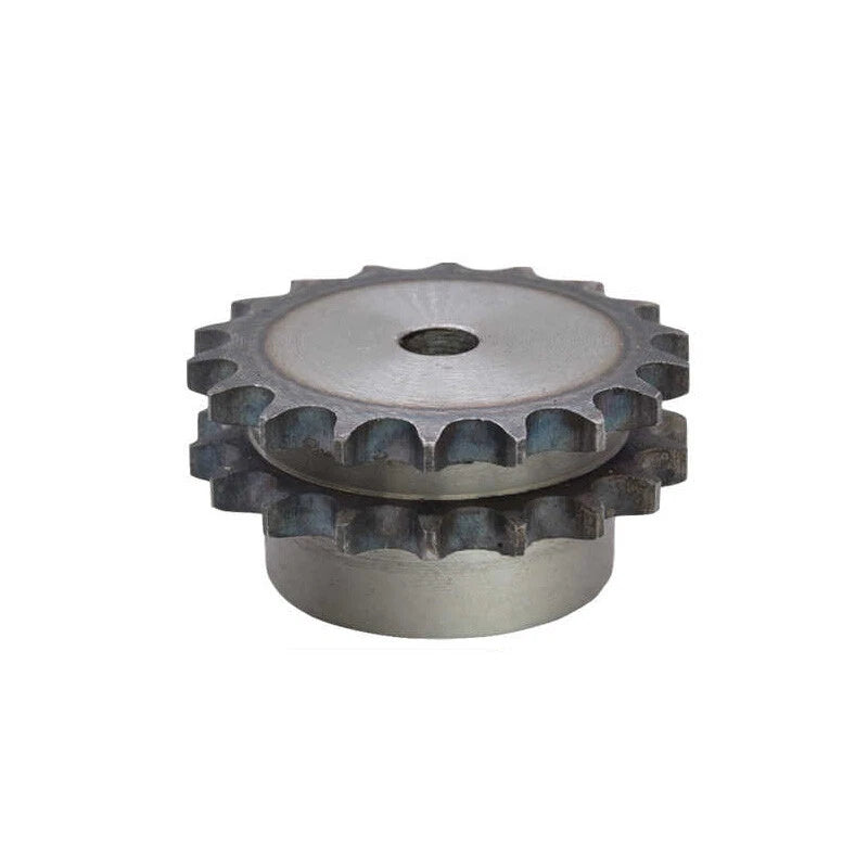 1/2" 5/8" 3/4" 1" Double Row Roller Chain Sprocket 11T-34T Tooth Carbon Steel