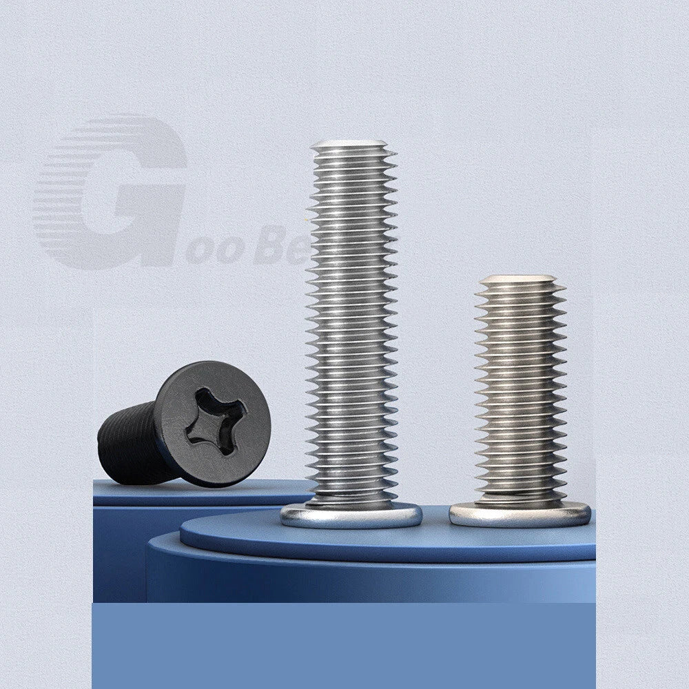 Ultra Thin Flat Wafer Head Machine Screws – M2 M2.5 M3 M4, Black Zinc or Nickel Plated, for Laptops & Electronics