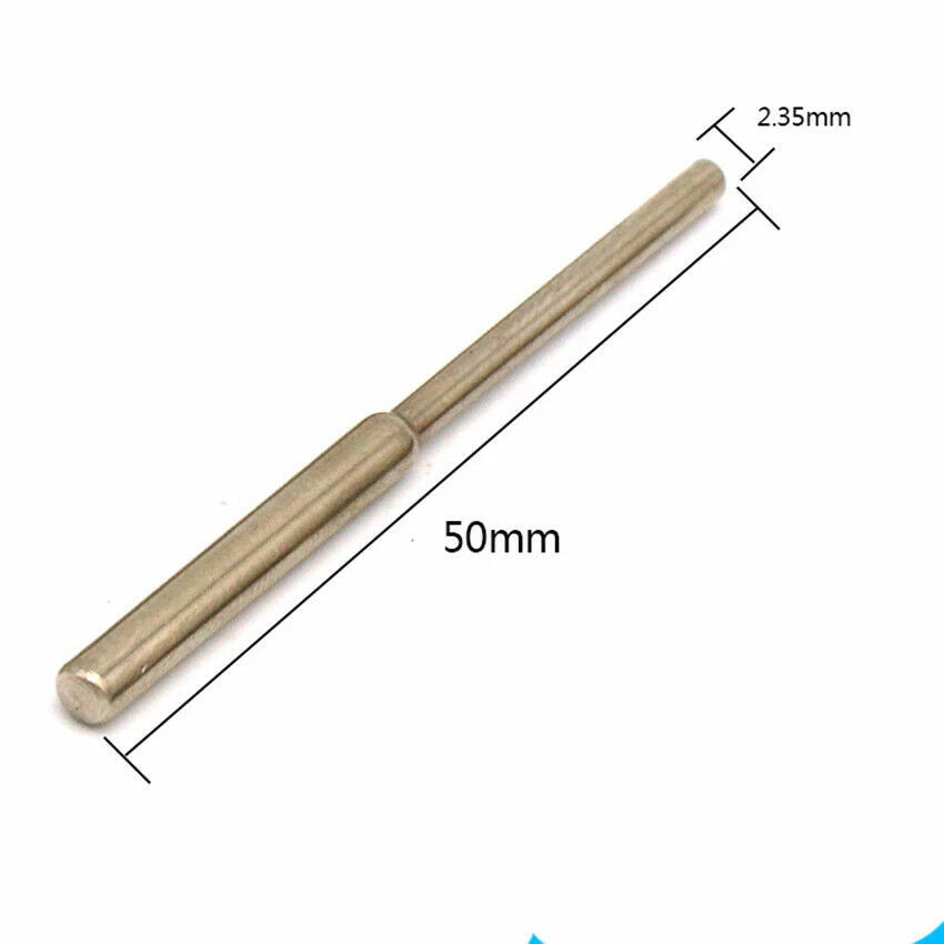 3‑Piece Straight Slim Tapered Split Spindle Mandrel Set — 2.35mm Shank for Jewelry Polishing and Fine Sanding