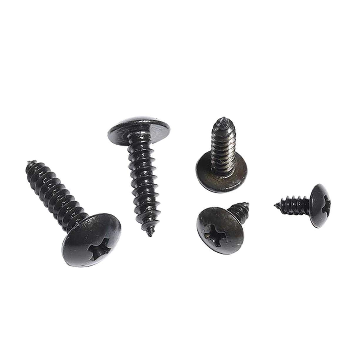 Phillips Truss Head Self Tapping Screws – Black 304 Stainless Steel, M2.9–M4.2