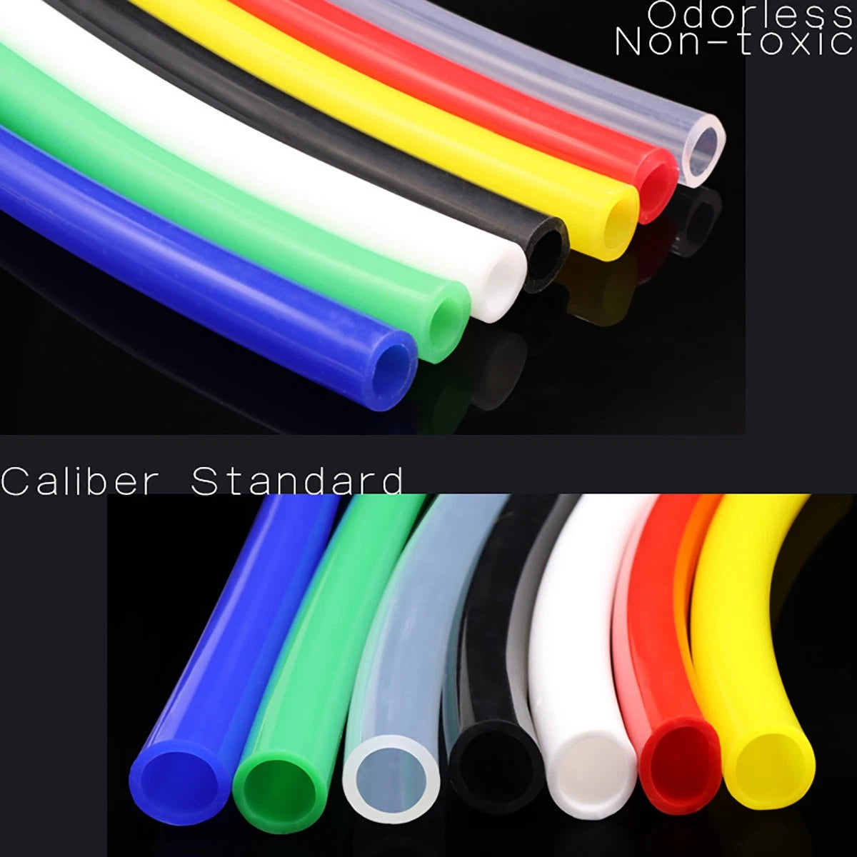Food Grade Silicone Tubing 3/16" ID x 5/16" OD — Flexible Rubber Hose for Beer, Milk & Beverage Transfer