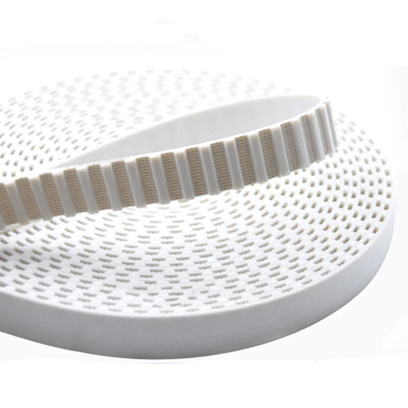 Open Timing Belt T5 T10 AT5 AT10 — PU Trapezoidal Tooth, 10–50mm Wide, Cut to Length