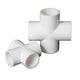 PVC Cross 4-Way Solvent Weld Pipe Fittings 20-160mm Fish Pond Industrial White